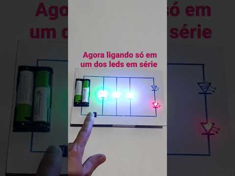 Ligando leds em série e em paralelos com tensão de 3 volts
