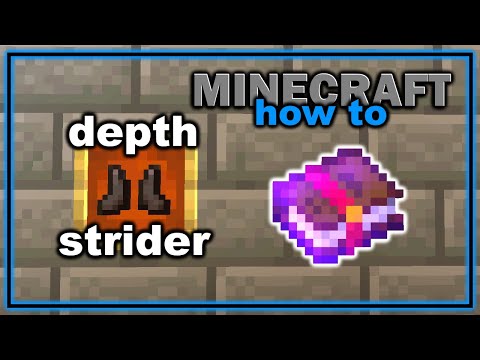 How to Get and Use Depth Strider Enchantment in Minecraft! | Easy Minecraft Tutorial