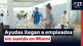 Entregan ayudas en Miami a empleados federales sin pago por cierre de gobierno de EEUU