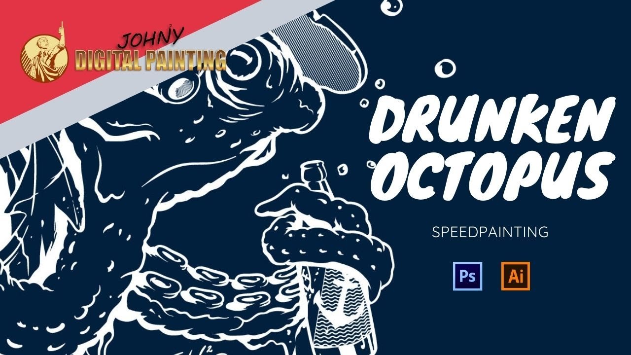 Drunken Octopus - Speedpainting