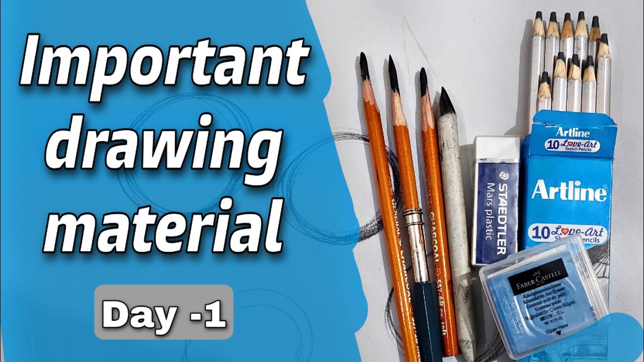 Day -1 Drawing material basics || online drawing course