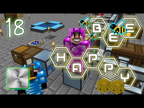 Minecraft Mod Pack Bee Happy - Episode 18 -  Automating Dirt Production