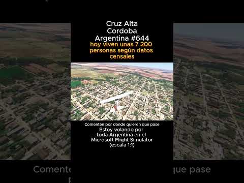 Cruz Alta, Cordoba desde el Microsoft Flight Simulator #cruzalta #cordoba #msfs #joaha45 #argentina