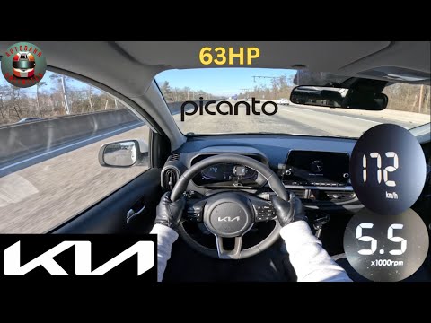 Kia Picanto || 63HP || TOP SPEED on german Autobahn