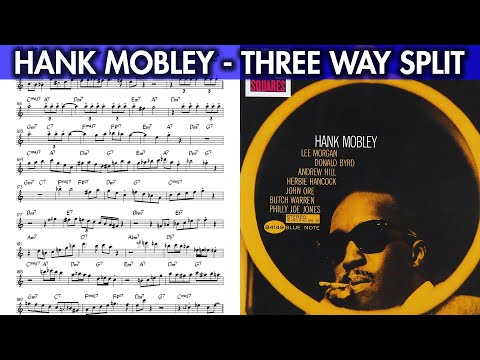 Hank Mobley on "Three Way Split" (Rhythm Changes) - Solo Transcription for Tenor Sax