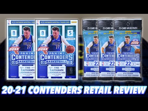 2020-21 Panini Contenders Basketball Retail Blaster Box & Value Fat Pack Break/Review