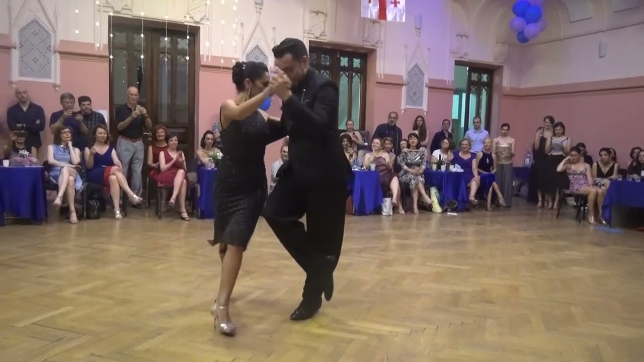 Video thumbnail for Clarisa Aragon & Jonathan Saveedra: "Mandria" @ Tiblisi Tango Festival 2019