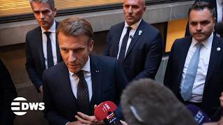 Macron Discusses Ukraine War And Middle East Crisis In Trump Meeting NYC | DWS News | AC14
