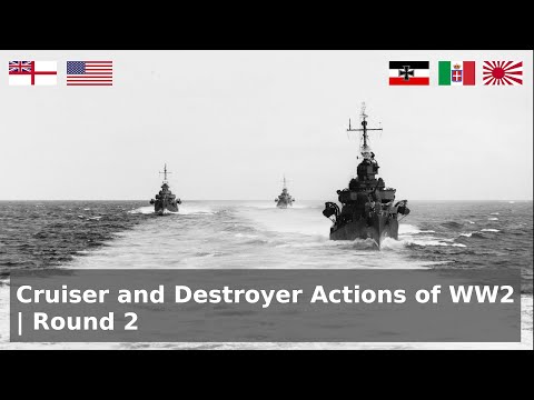 Cruiser and Destroyer Actions of WW2 - Convoy Confrontations
