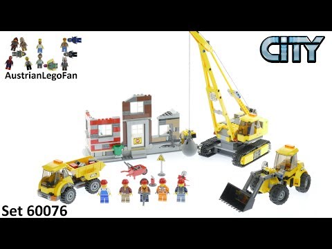 Vidéo LEGO City 60076 : Le chantier de démolition