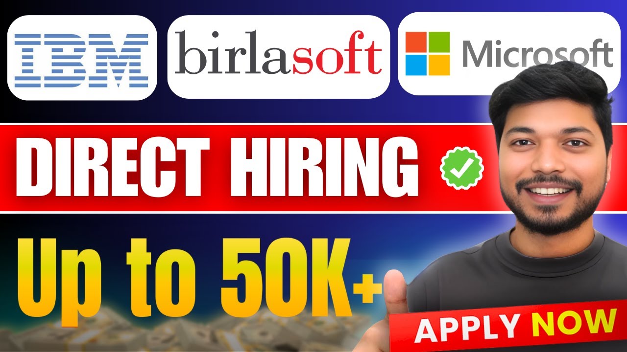 IBM, Microsoft & Birlasoft Hiring 2025 🚨 Off Campus Jobs for Freshers | Apply Now