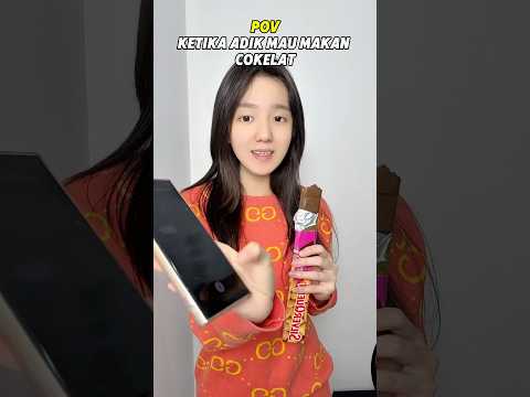 #pov : adik ren lagi mau makan coklat tapi kokkk..