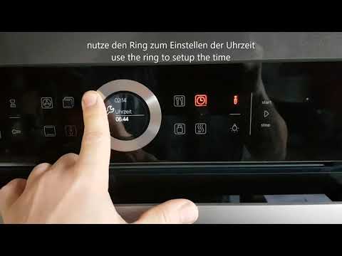 Bosch Herd / Ofen Serie 8 Uhr einstellen - set up clock bosch series 8 oven