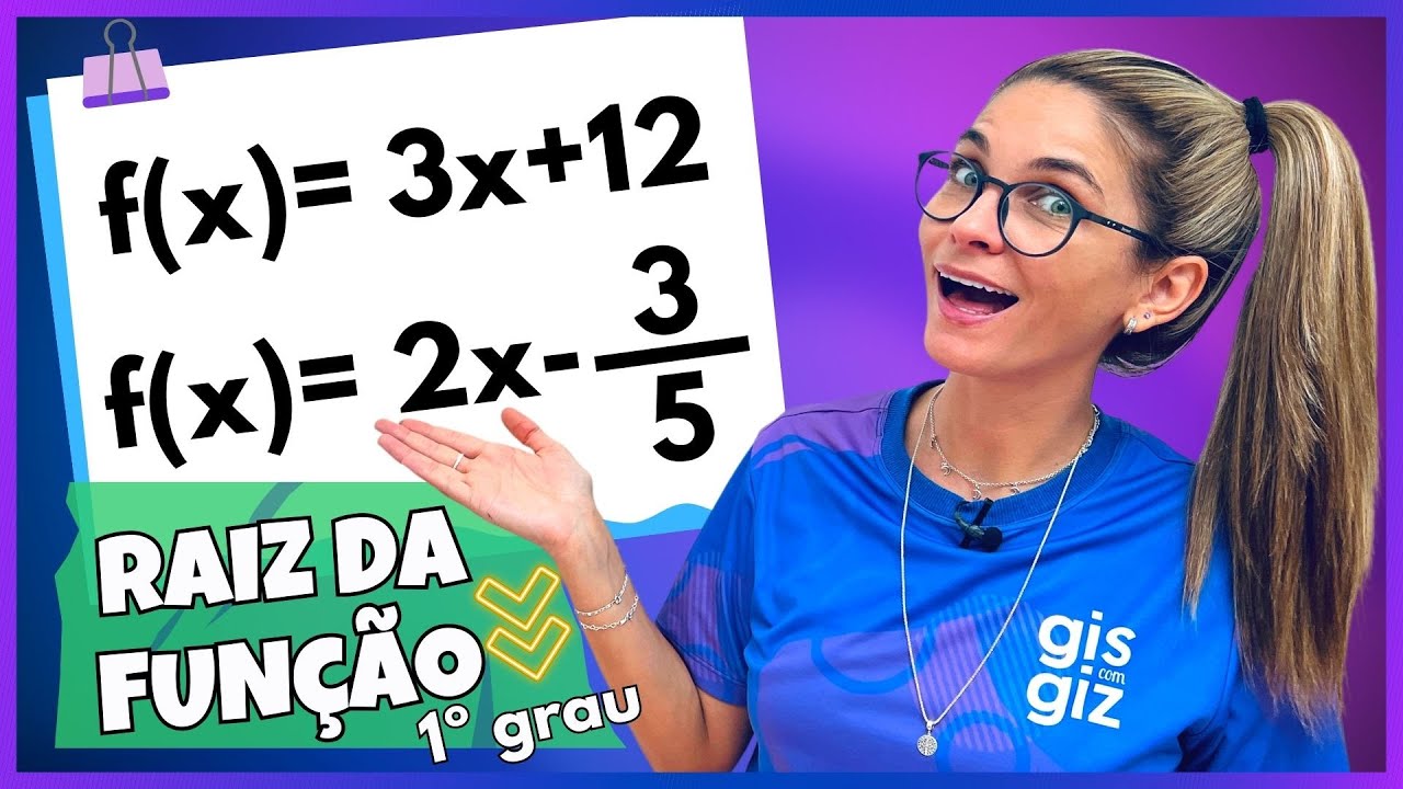 RAIZ OU ZERO DA FUNÇÃO AFIM | PRIMEIRO 1º GRAU | RESUMÃO