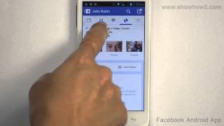 Facebook Android App - How To Post On Friend's Timeline