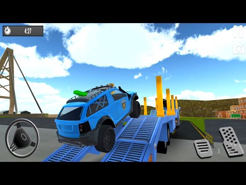 US Police Car Transporter Police Transport Game – Android Gameplay #1