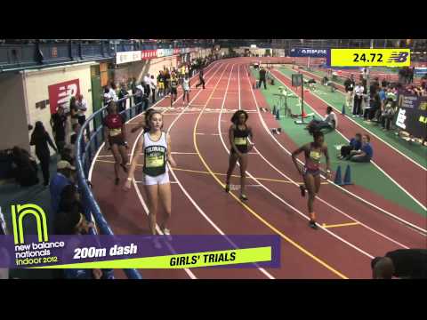 Girls 200m Heat 11 - New Balance Indoor Nationals 2012