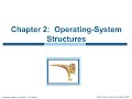 Operating System Structures Chapter 2 Operating System Concepts Silberchatz Galvin Gagne