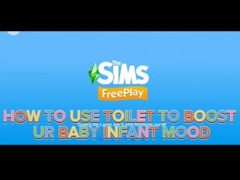 100% WORK HOW TO USE TOILET TO BOOST BABY INFANT MOOD THE SIMS FREEPLAY | Toilet The Sims Free Play