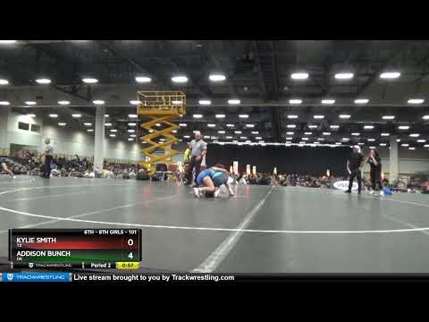 101 Lbs Cons. Round 3 - Kylie Smith, TX Vs Addison Bunch, OK 568d