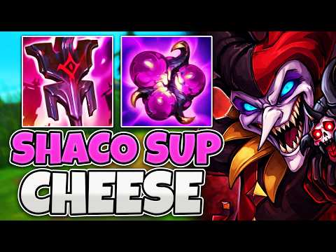 Pink Ward casually destroying the enemy team with Shaco support