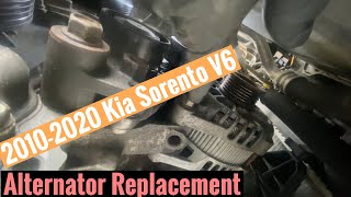 2010-2020  KIA Sorento V6 Alternator Replacement