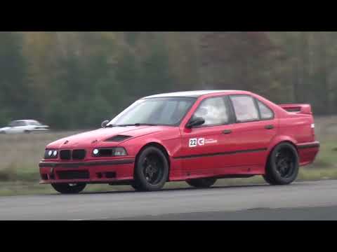 B. Bajorski (E36) - VII Runda Rallysprint Challenge (Lotnisko Piła, 29.10.2022)