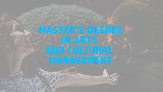 Master's degree in arts and Cultural Management - Official