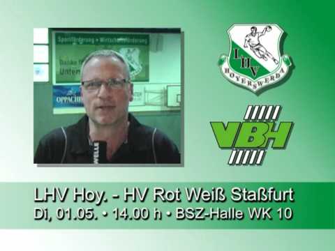 LHV gegen HV Rot Weiß Staßfurt - Spielankündigung