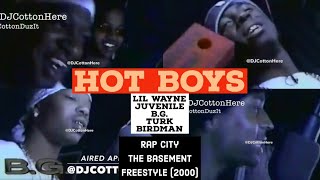 Hot Boys (Lil Wayne, Juvenile, BG &amp; Turk) &amp; Birdman basement freestyle (2000)