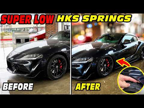 SUPER LOW!! MK5 SUPRA HKS Hipermax Adjustable SPRINGS MODS