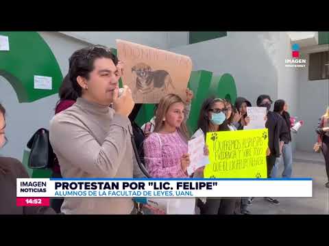 El perrito "Lic. Felipe" desapareció: protestan en UANL  | Noticias MTY segunda emisión