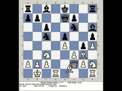 Fischer, Robert James vs Ault, Robin | USA Chess 1959, New York
