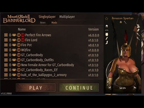 Mount & Blade BannerLord Gt_CarbonBody + 40 working mods v1.0.3