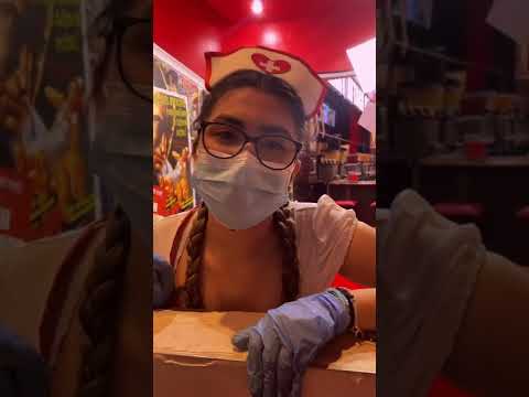 Heart Attack Burger grill …  hard spanking on girlfriend