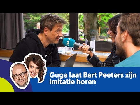 Guga verrast Bart Peeters met een bijna perfecte imitatie