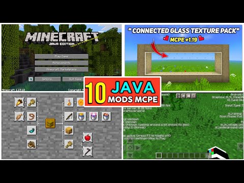 Top 10 Java Edition Mods for Minecraft Pocket Edition | Mcpe 1.19 mods ||