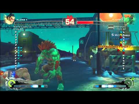 SSF4 Rank Match  World Class 18 (HO)  vs  Ameretat2 (BL)