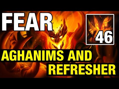 AGHANIM'S AND REFRESHER! - Fear Plays Shadow Fiend - Dota 2