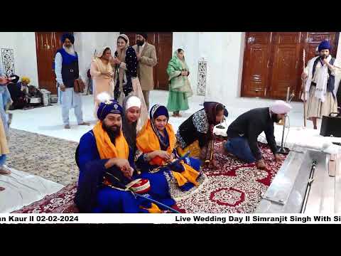 Anand karaj ll Simranjit Singh With Simran Kaur ll  Bhai Baldeep Singh Kirtan || 02-02-2024