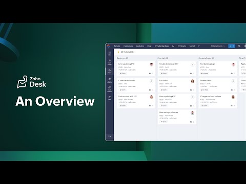 Zoho Desk product overview