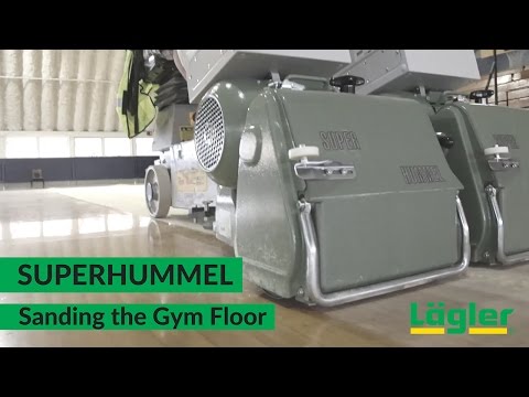 The Sanding a Gym Floor Video | Lägler SUPERHUMMEL