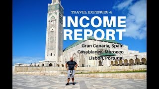 Digital Nomad Travel, Expenses and Income Report - Gran Canaria, Lisbon, Morocco (April 2019)