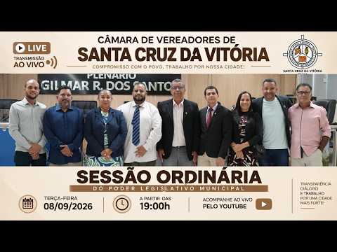 SESSÃO ORDINÁRIA DO PODER LEGISLATIVO - 08/09/2026