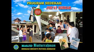 "Program Sedekah Jum'at Berkah" DKM Baiturrahman Membagikan Nasi Kotak Gratis Periode Oktober 2020