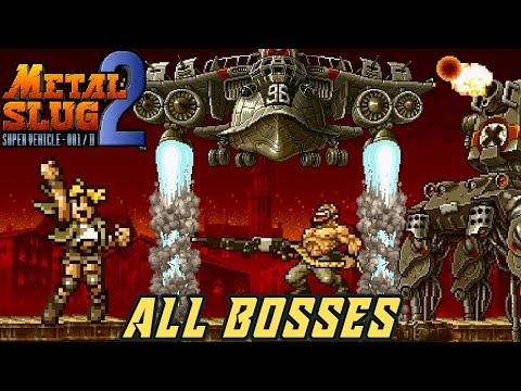 Metal Slug 2: Super Vehicle-001/II - All Bosses [No Damage | Hard]