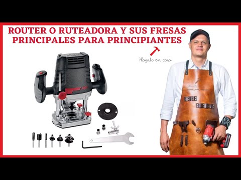 Router and its main cutters for beginners