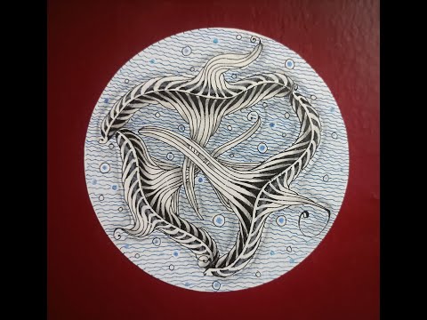 Zentangle Project Pack 20 Day 6 my version