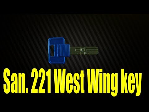 Escape From Tarkov - San. 221 West Wing key