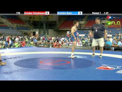Cadet 170 - Brandon Fleischmann (Wisconsin) vs. Brandon Haas (Iowa)